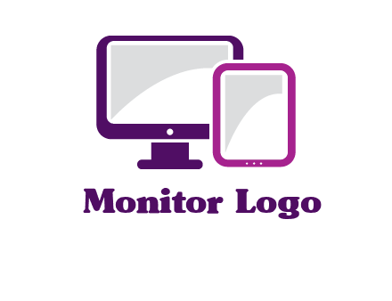 monitor and tablet logo