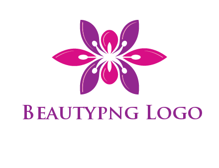 abstract lotus beauty logo