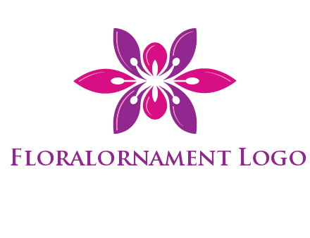 abstract lotus beauty logo