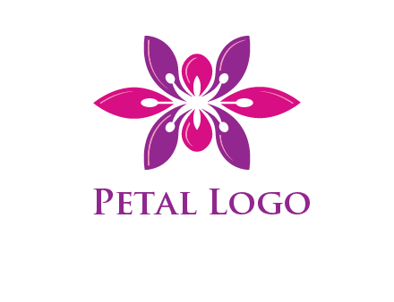 abstract lotus beauty logo