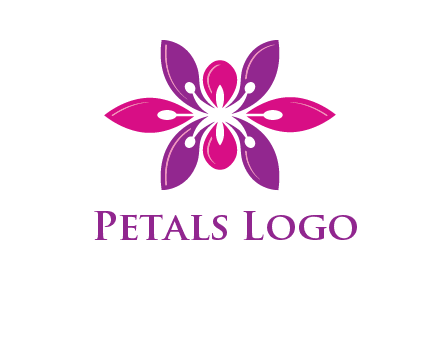 abstract lotus beauty logo