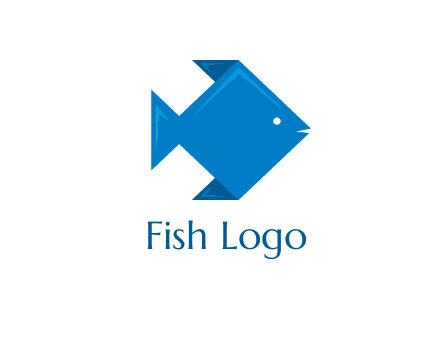 origami fish logo