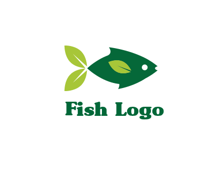 fish with leaves logo