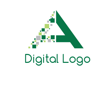 digital letter A logo