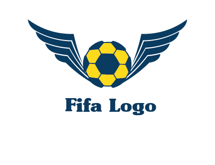 soccer ball with wings logo