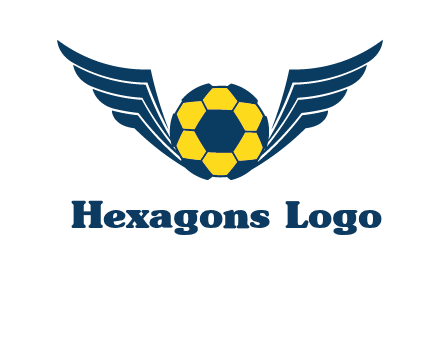 soccer ball with wings logo