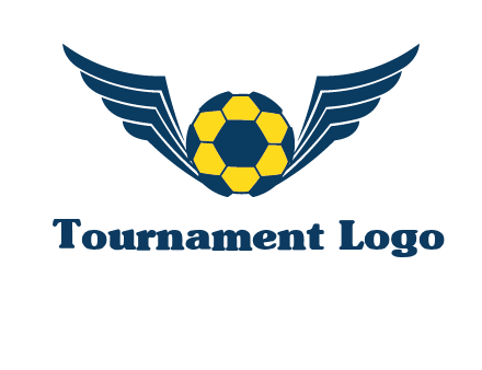 soccer ball with wings logo