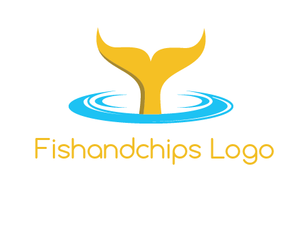 fish tail in water logo