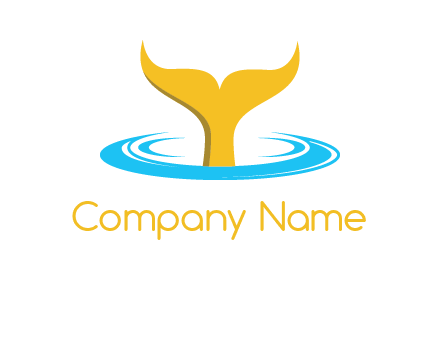 fish tail in water logo