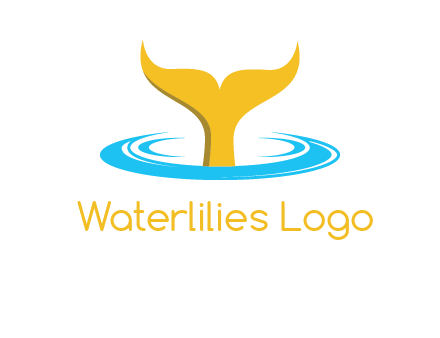 fish tail in water logo