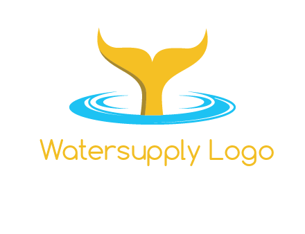 fish tail in water logo