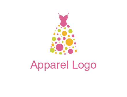 polka dots skirt vector