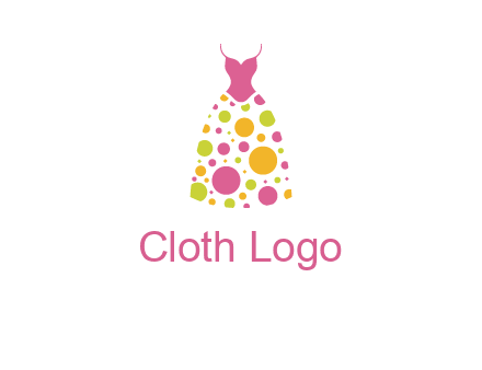 polka dots skirt vector