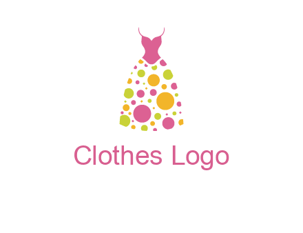 polka dots skirt vector