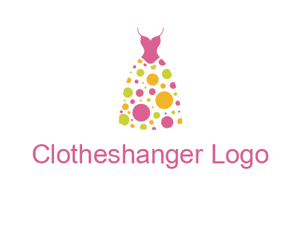 polka dots skirt vector