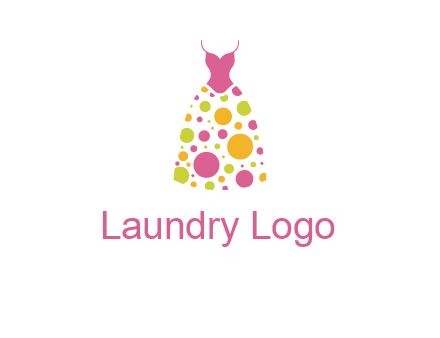 polka dots skirt vector