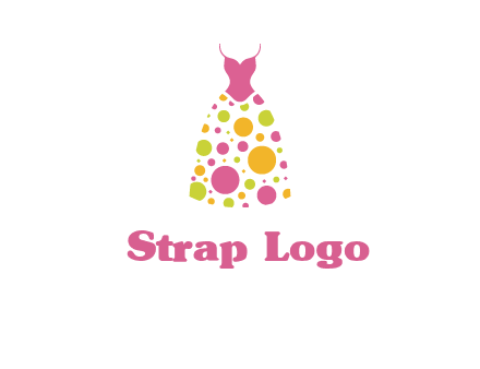 polka dots skirt vector