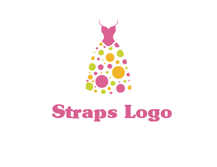 polka dots skirt vector