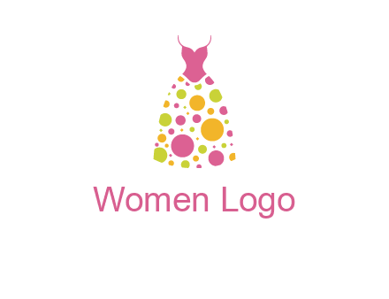 polka dots skirt vector