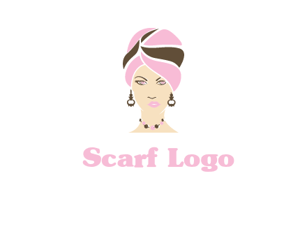 woman wearing a turban and jewelry vector