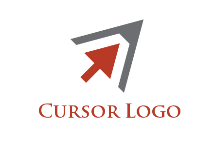 arrow cursor inside pencil tip logo