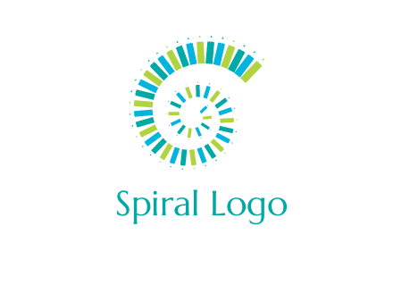 pencils in spiral shape logo