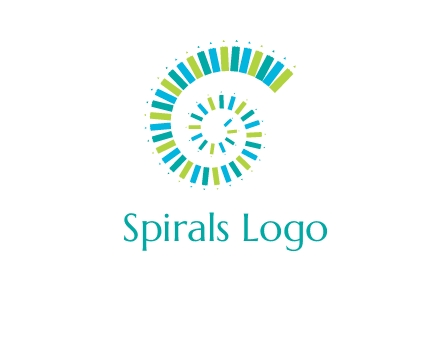 pencils in spiral shape logo