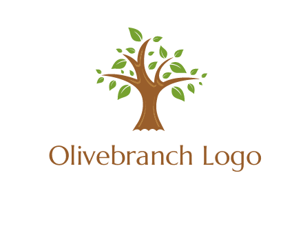 tree with leaves logo