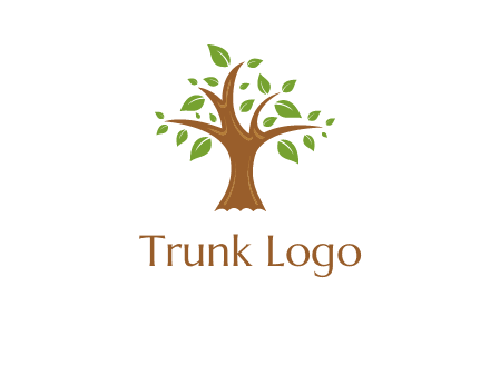 tree with leaves logo