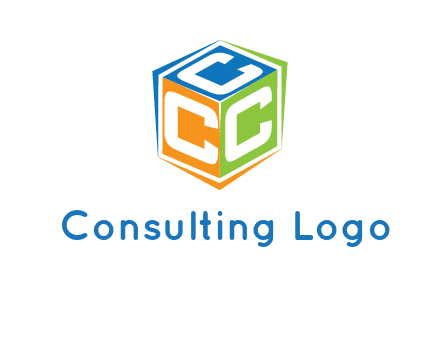 Letters CCC in a cube logo