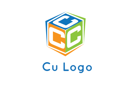 Letters CCC in a cube logo