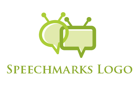 speech bubble media logo