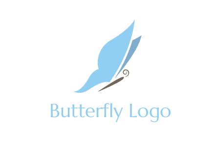 butterfly fashion logo