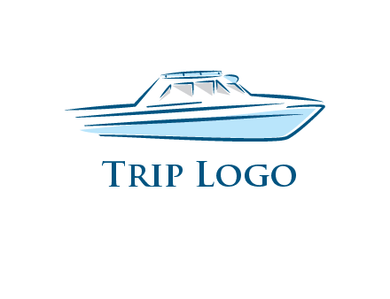 yacht icon for water sports logo