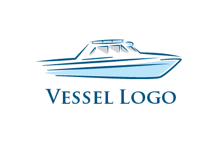 yacht icon for water sports logo