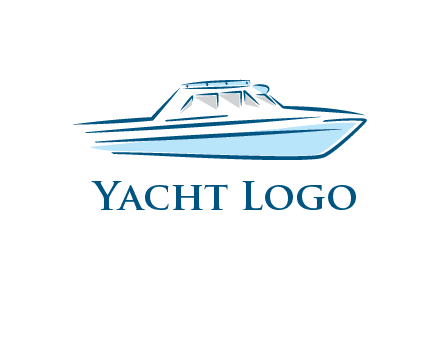 yacht icon for water sports logo