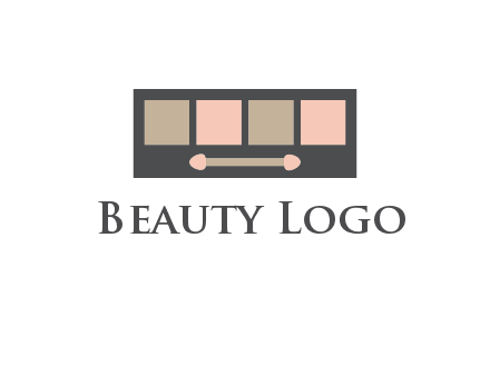 eye shadow palette beauty logo