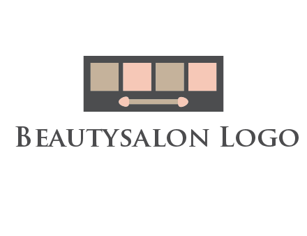 eye shadow palette beauty logo