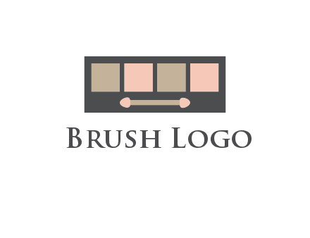 eye shadow palette beauty logo