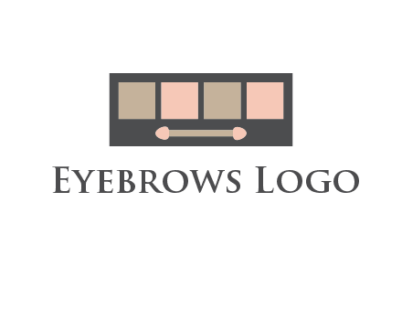 eye shadow palette beauty logo