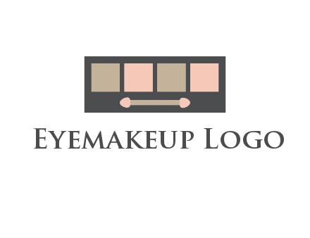 eye shadow palette beauty logo