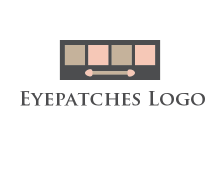 eye shadow palette beauty logo