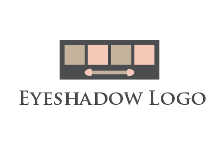 eye shadow palette beauty logo