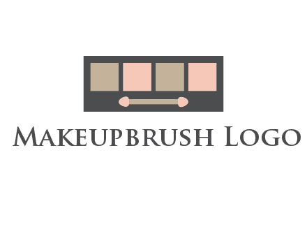 eye shadow palette beauty logo