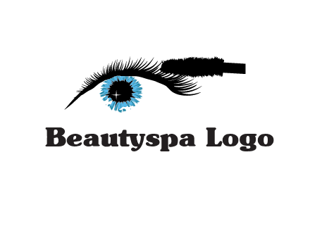 mascara icon for beauty logo