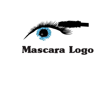 mascara icon for beauty logo