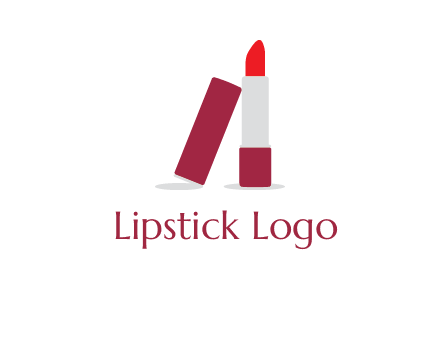 lipstick with lid beauty logo