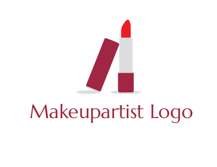 lipstick with lid beauty logo