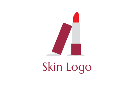 lipstick with lid beauty logo