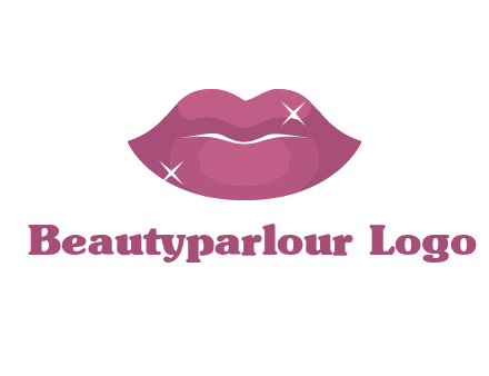 shiny lips beauty logo